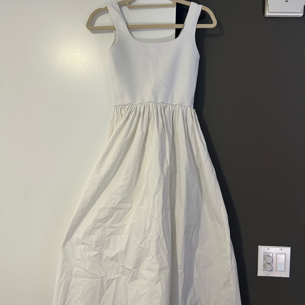 Theory Elegant White Sleeveless Dress